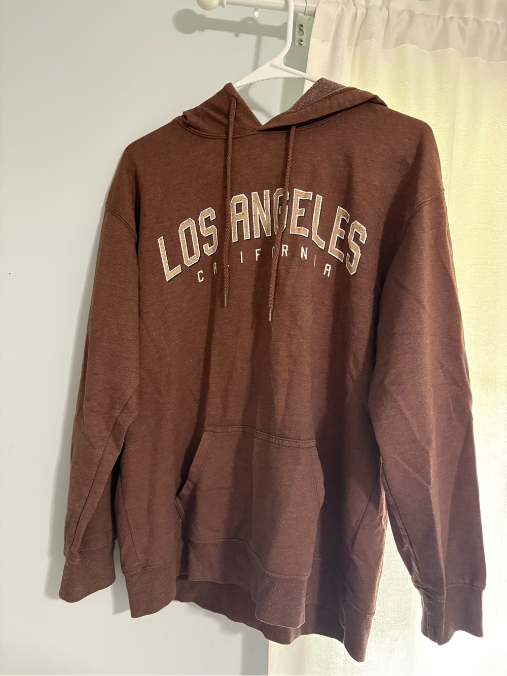 Los Angeles California Brown Hoodie Sweatshirt
